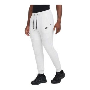 Nike Tech Fleece Joggers Birch Heather White Black Men's Size 2XL HV0959-051 NWT